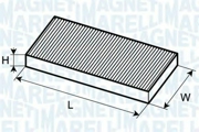 350203061980 MAGNETI MARELLI Фильтр, воздух во внутренном пространстве