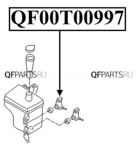 QF00T00997 QUATTRO FRENI Моторчик омывателя