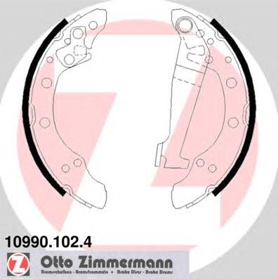 109901024 ZIMMERMANN Колодки тормозные барабанные, комплект