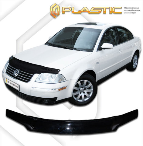 Дефлектор капота Volkswagen Passat  2001-2005 Classic черный Арт 345 CA PLASTIC 2010010103453