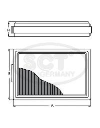 SA1126 SCT Фильтр салонный