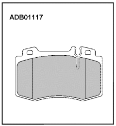 ADB01117 ALLIED NIPPON Тормозные колодки
