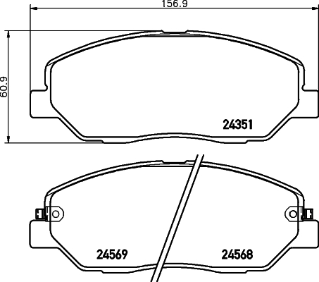 8DB355028481 BEHR-HELLA Колодки тормозные