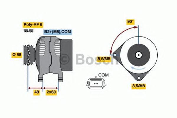 0986049030 BOSCH Генератор