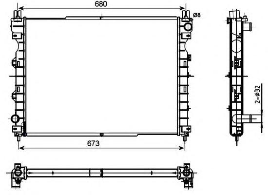 53096 NRF Радиатор