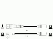 RCVW904 NGK Комплект проводов зажигания
