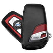 82292219909 BMW Кожаный футляр для ключа BMW Leather Key Case Sport Line Red