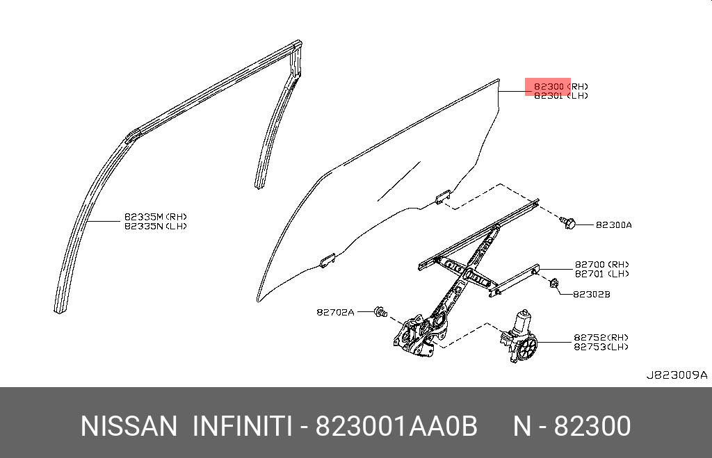 823001AA0B NISSAN 