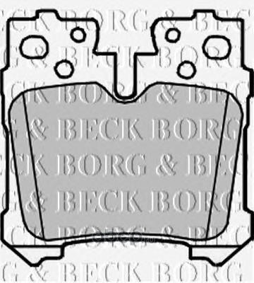 BBP2212 BORG & BECK тормозные колодки комплект