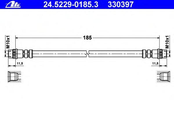 24522901853 ATE Тормозной шланг