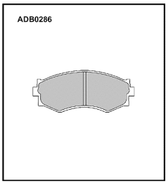 Колодки дисковые ALLIED NIPPON ADB0286