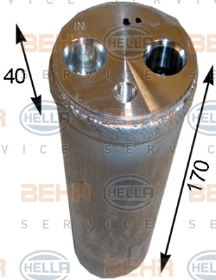 8FT351193191 HELLA Осушитель, кондиционер