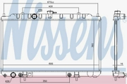 68807 NISSENS Радиатор, охлаждение двигателя