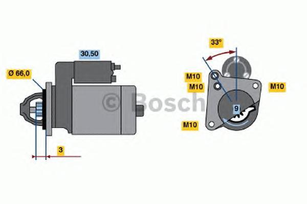 0986016570 BOSCH Стартер