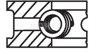 02943N0 MAHLE/KNECHT Комплект поршневых колец
