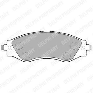 LP1816 DELPHI Комплект тормозных колодок