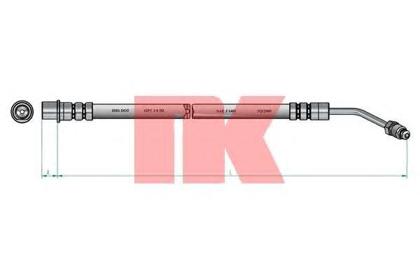 853751 NK Тормозной шланг