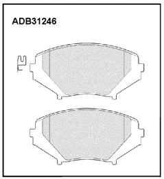 ADB31246 ALLIED NIPPON Тормозные колодки дисковые