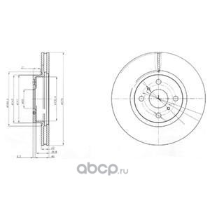 BG4054 DELPHI Тормозной диск