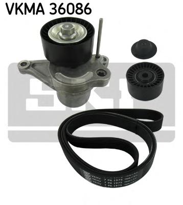 VKMA36086 SKF Комплект поликлиновых ремней