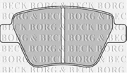 BBP2242 BORG & BECK Колодки тормозные дисковые, комплект