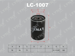 LC1007 LYNX Фильтр масляный