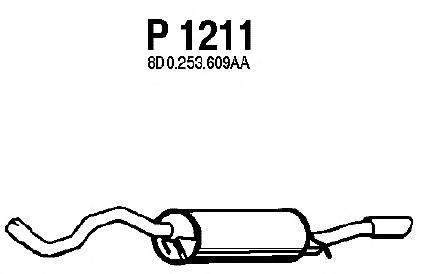 P1211 FENNO Глушитель выхлопных газов конечный