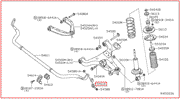 546187S000 NISSAN СТОЙКА СТАБИЛИЗАТОРА