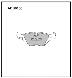 Колодки дисковые ALLIED NIPPON ADB0166