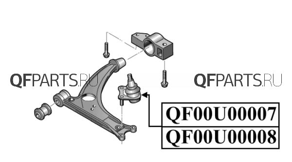 QF00U00008 QUATTRO FRENI Опора шаровая нижняя
