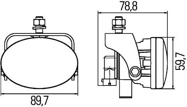 1FA010047011 HELLA Фара дальнего света