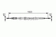 1987482117 BOSCH Трос, стояночная тормозная система