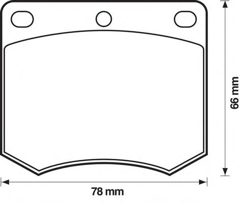 Комплект тормозных колодок, дисковый тормоз JURID 571247J
