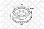 8500806SX STELLOX Тормозной диск