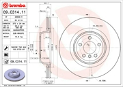 09C31411 BREMBO Диск тормозной задний BMW 5GT(F07)/7(F01/F02/F03/F04) /Vent D=370mm