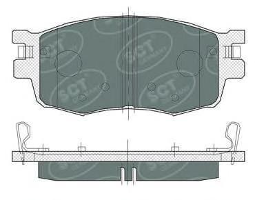SP379 SCT Колодки тормозные передние