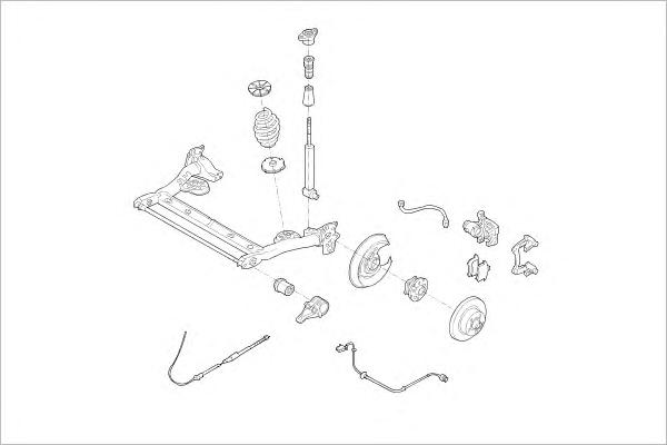VW15418R DELPHI Подвеска колеса