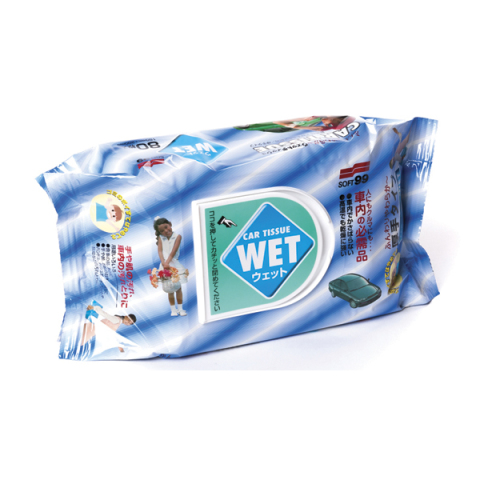 04126 SOFT99 Салфетка Салфетки влажные универсальные Soft99 Wet Tissue, 80шт