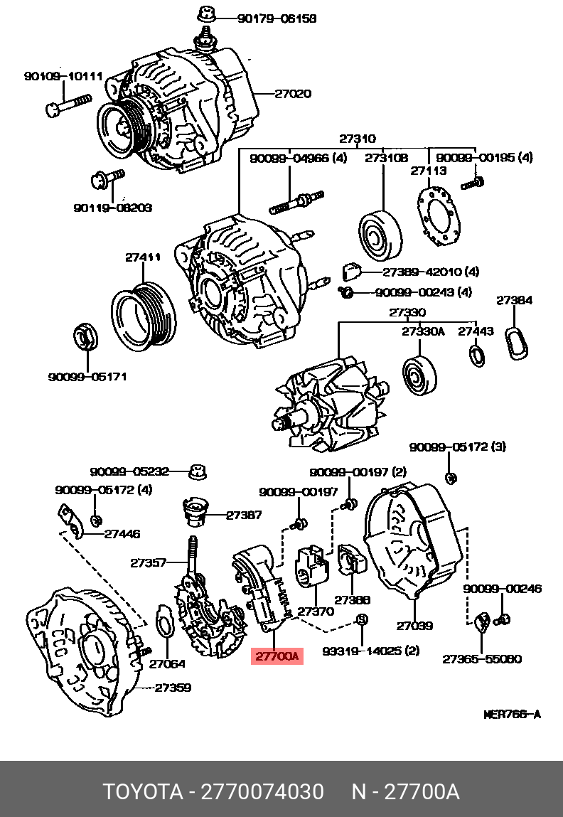 2770074030 TOYOTA РЕЛЕ