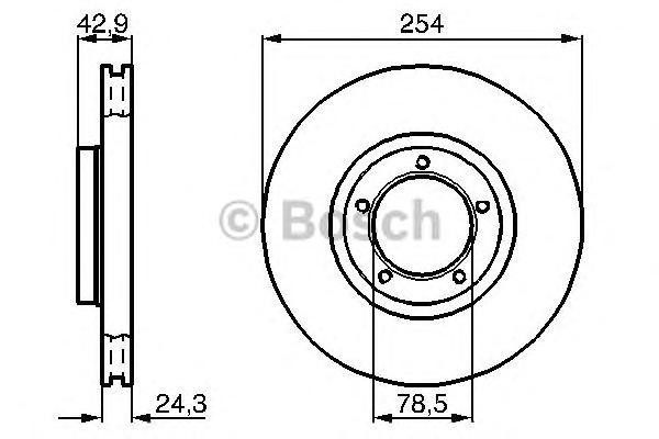 0986478160 BOSCH Тормозной диск