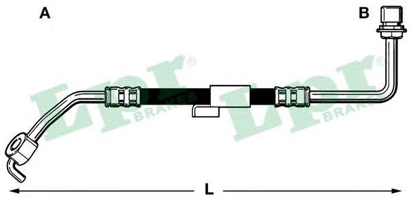 6T46218 LPR Тормозной шланг