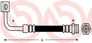 T56152 BREMBO Тормозной шланг