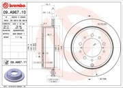 09A96711 BREMBO Диск тормозной задний
