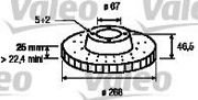 186864 VALEO Brake Disc