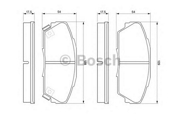 0986424260 BOSCH Комплект тормозных колодок, дисковый тормоз