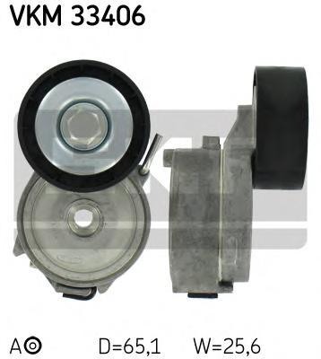 VKM33406 SKF Натяжной ролик, поликлиновой  ремень