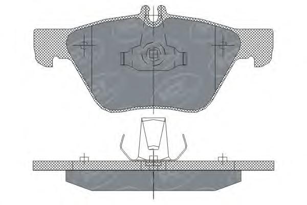 SP254 SCT Колодки тормозные передние