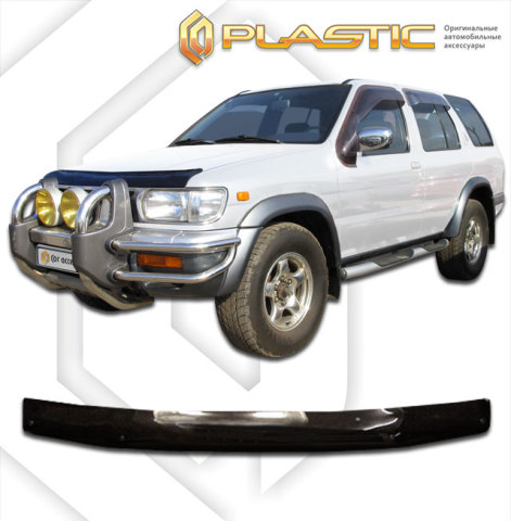 2010010100025 CA PLASTIC Дефлектор капота Nissan Terrano  1995-1999 Classic черный Арт 2