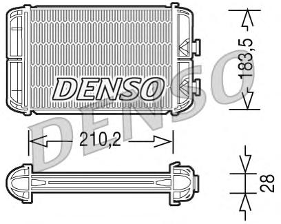 DRR20004 DENSO Теплообменник, отопление салона