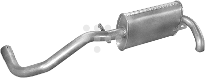 2370 POLMOSTROW Глушитель задн часть SEAT: AROSA 97-04, VW: LUPO 98-05